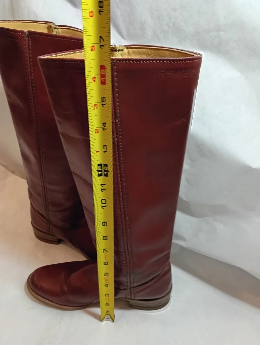 VTG Women's FRYE Campus Red Distressed Grail  60's Or  70's  Size 7B Read